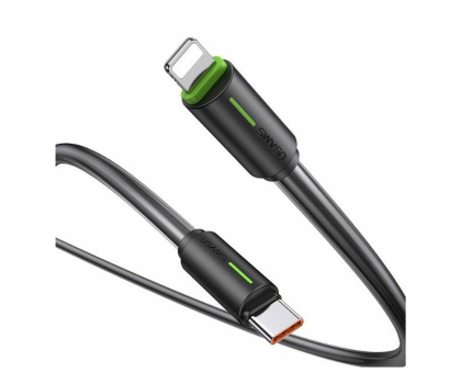 Kabel USAMS Kabel USB-C/Lightning 1m 30W czarny/black